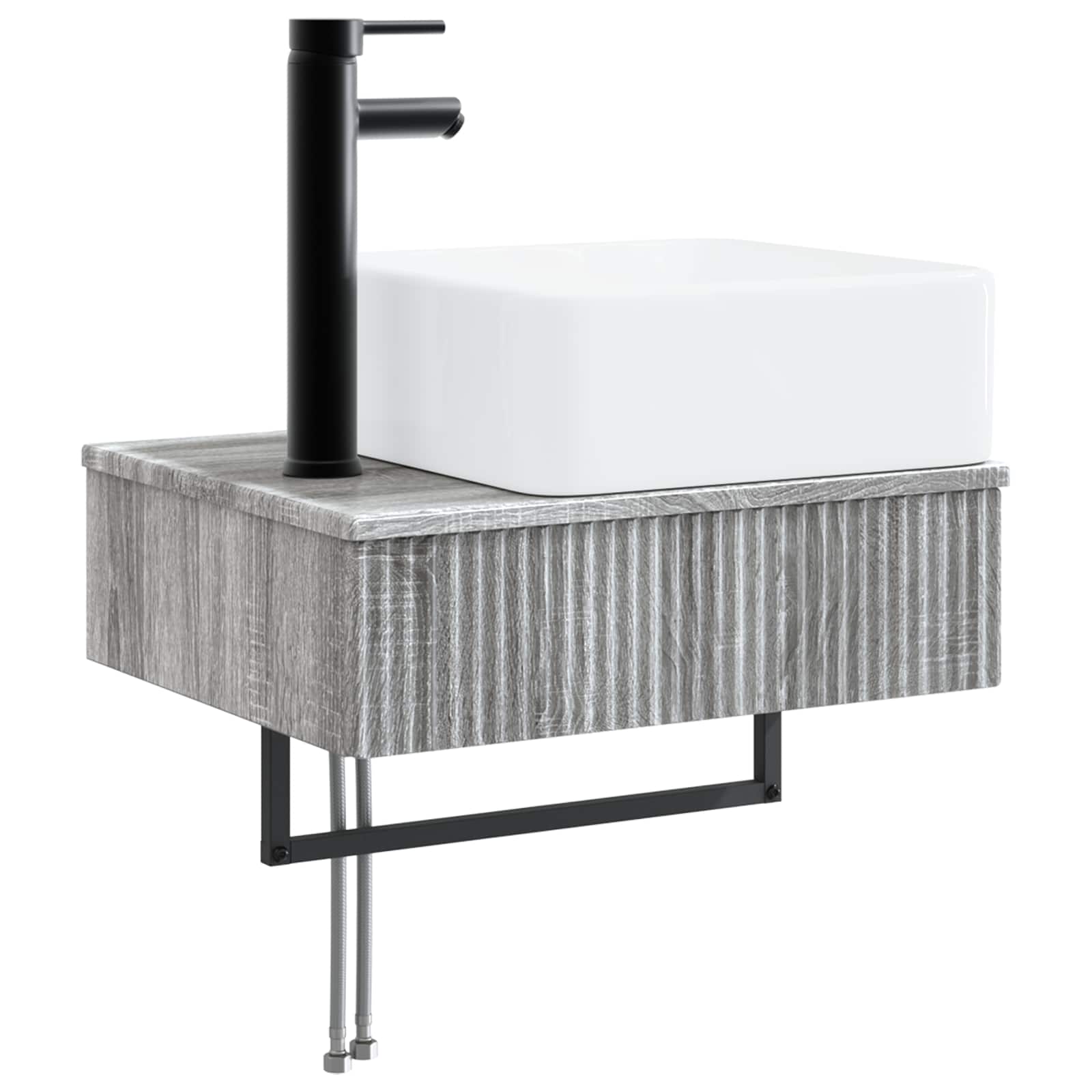 Zidni sudoper Siva Sonoma 50 x 41 x 39 cm Konstruirano drvo