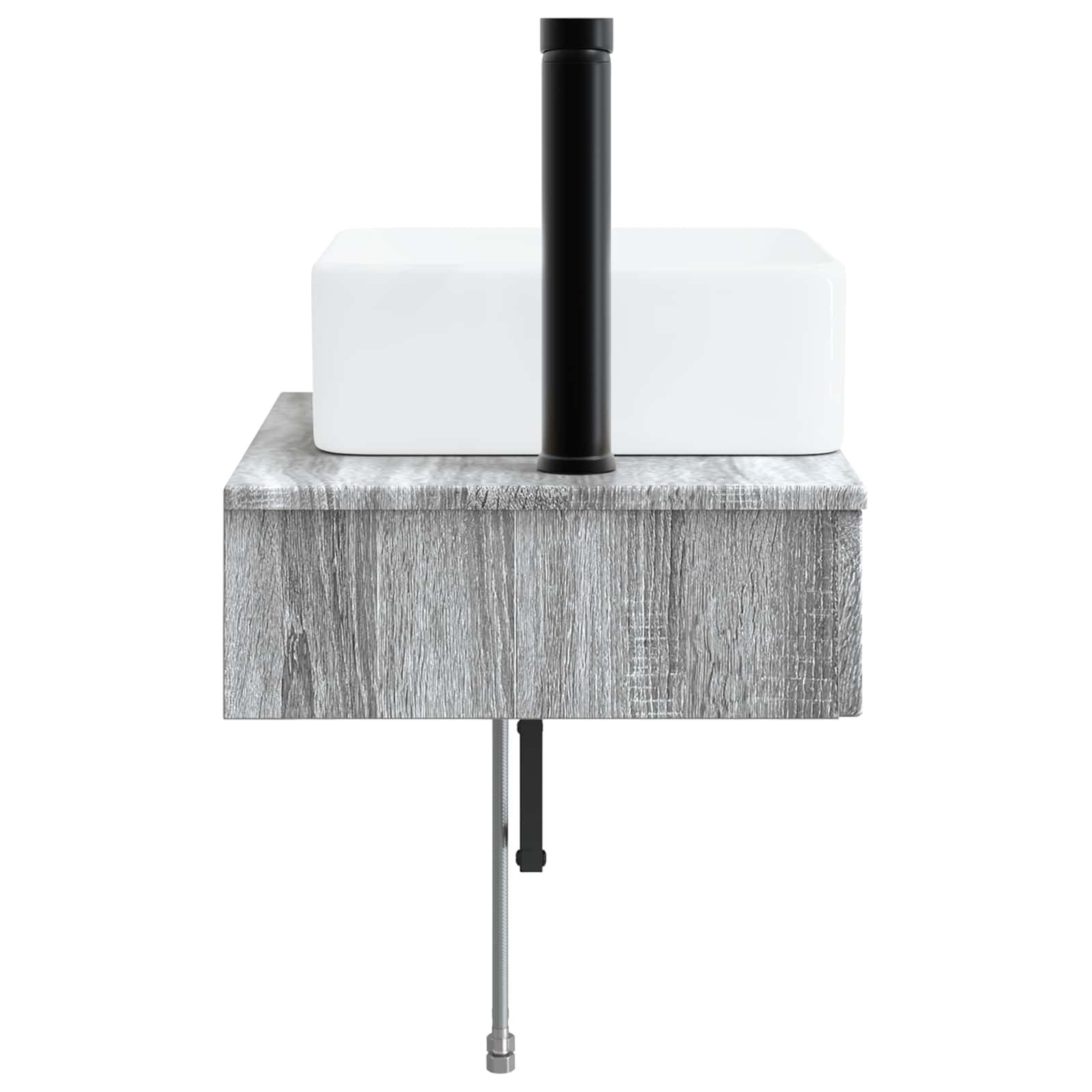 Zidni sudoper Siva Sonoma 50 x 41 x 39 cm Konstruirano drvo