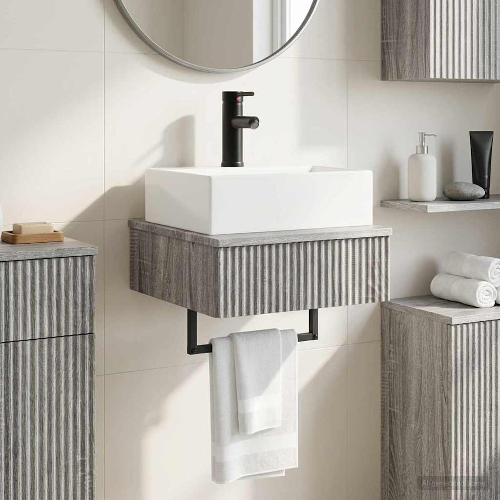 Zidni sudoper Siva Sonoma 40 x 41 x 39 cm Konstruirano drvo