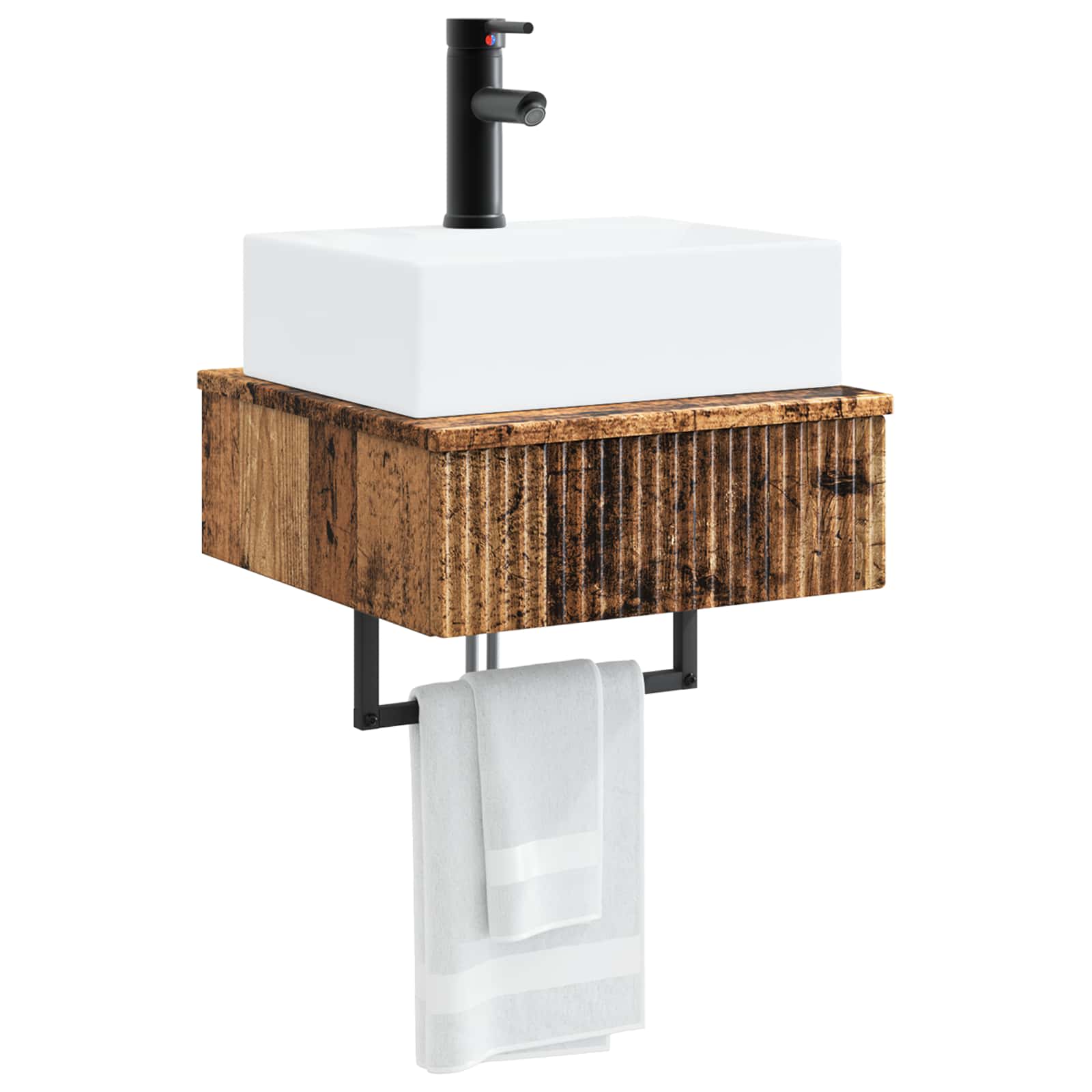 Zidni sudoper Staro drvo 40 x 41 x 39 cm Konstruirano drvo