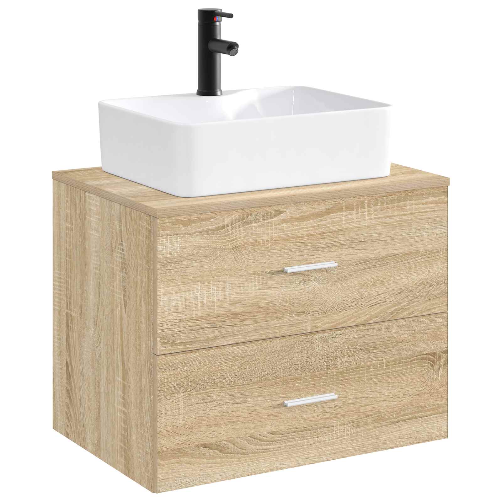 Umivaonik za kupaonicu Mat Crna 48,5 x 37,5 x 13 cm Metal