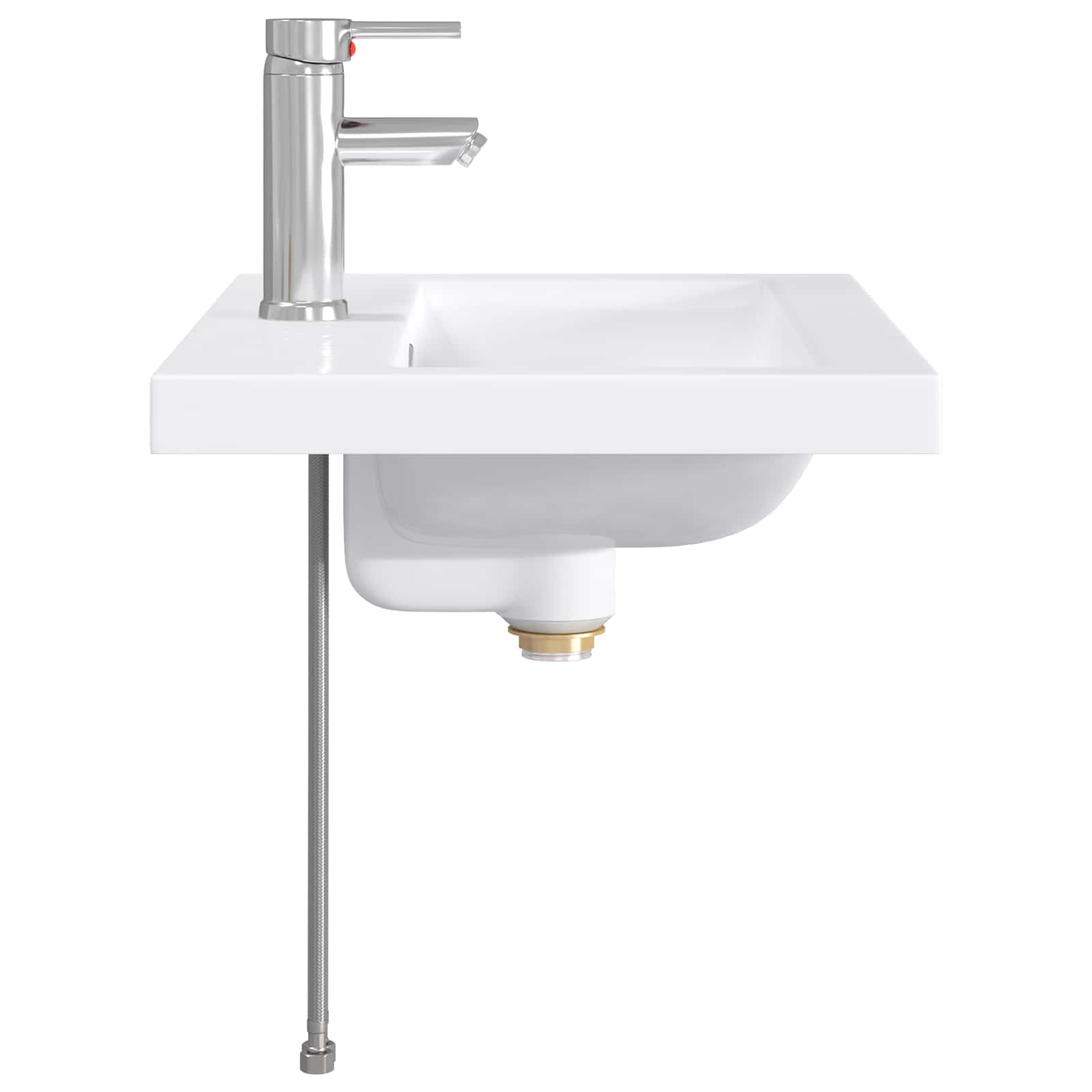 Umivaonik za kupaonicu Krom 61 x 40 x 16,5 cm Metal