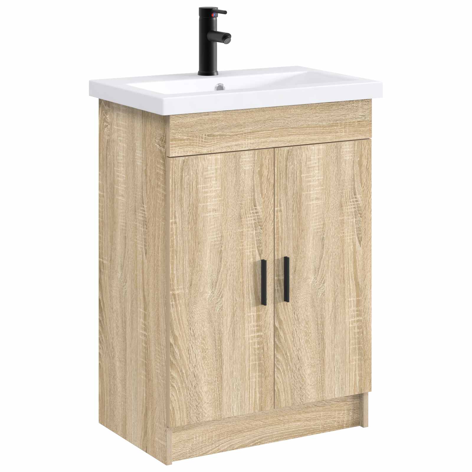 Umivaonik za kupaonicu Mat Crna 61 x 40 x 16,5 cm Metal