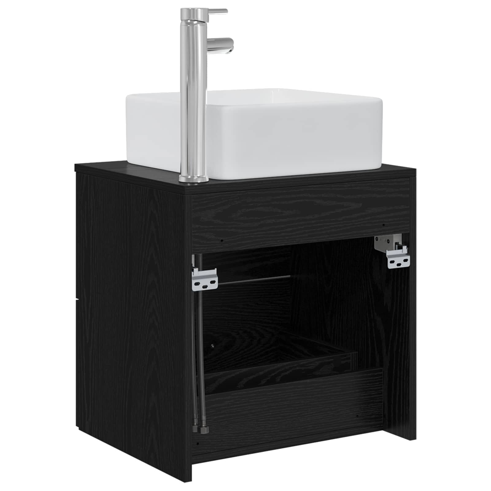 Umivaonik s policom Crni hrast 49,5 x 41 x 63 cm