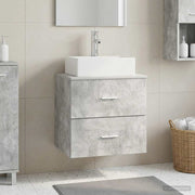 Umivaonik s policom Betonska siva 49,5 x 41 x 62,5 cm