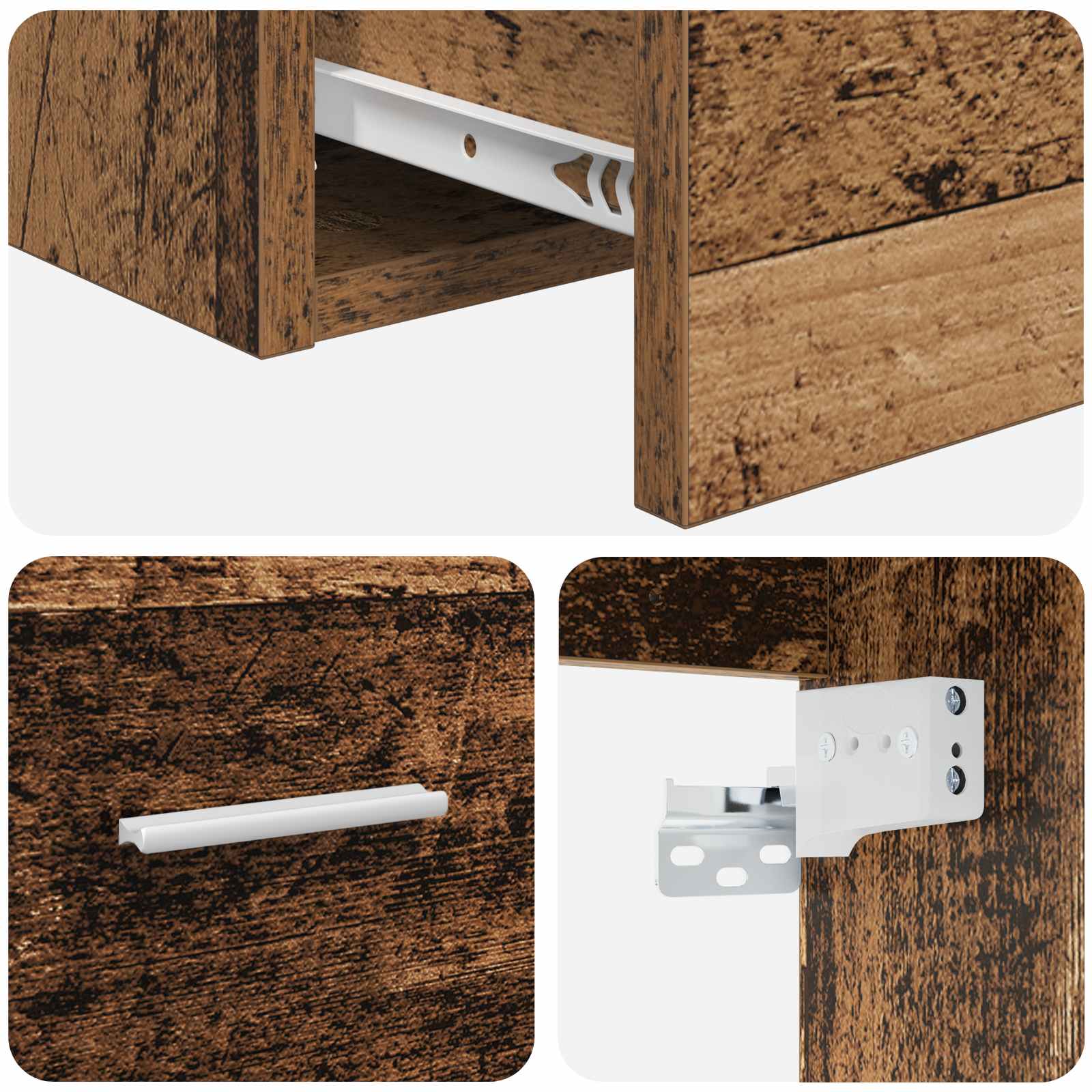 Umivaonik s policom Staro drvo 53 x 34,5 x 63 cm