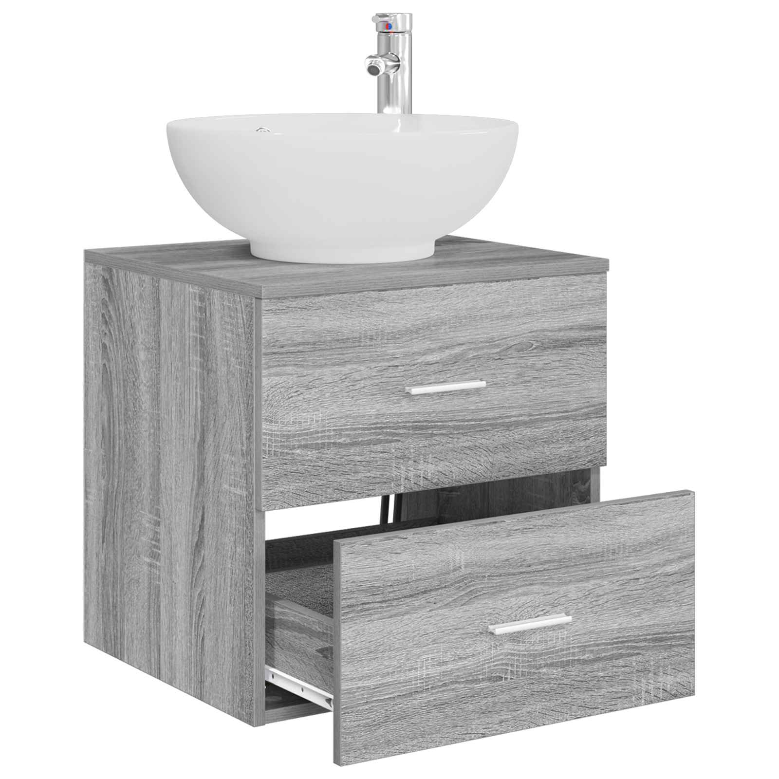 Umivaonik s policom Siva Sonoma 49,5 x 44,5 x 66,5 cm
