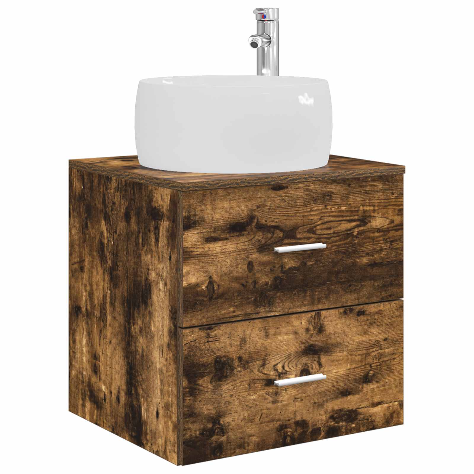 Umivaonik s policom Dimljeni hrast 49,5 x 44,5 x 66 cm
