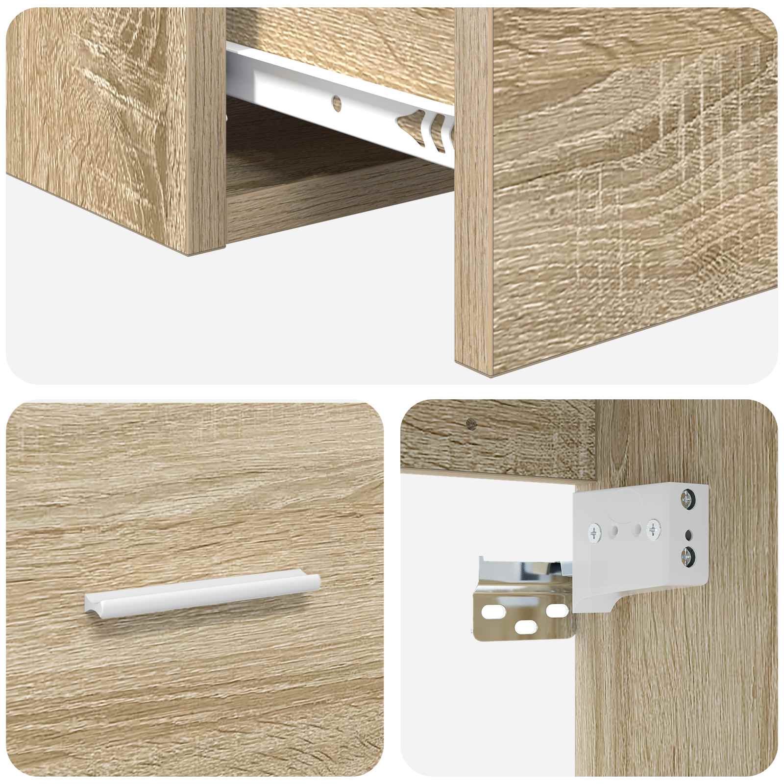 Umivaonik s policom Hrast sonoma 49,5 x 44,5 x 65,5 cm