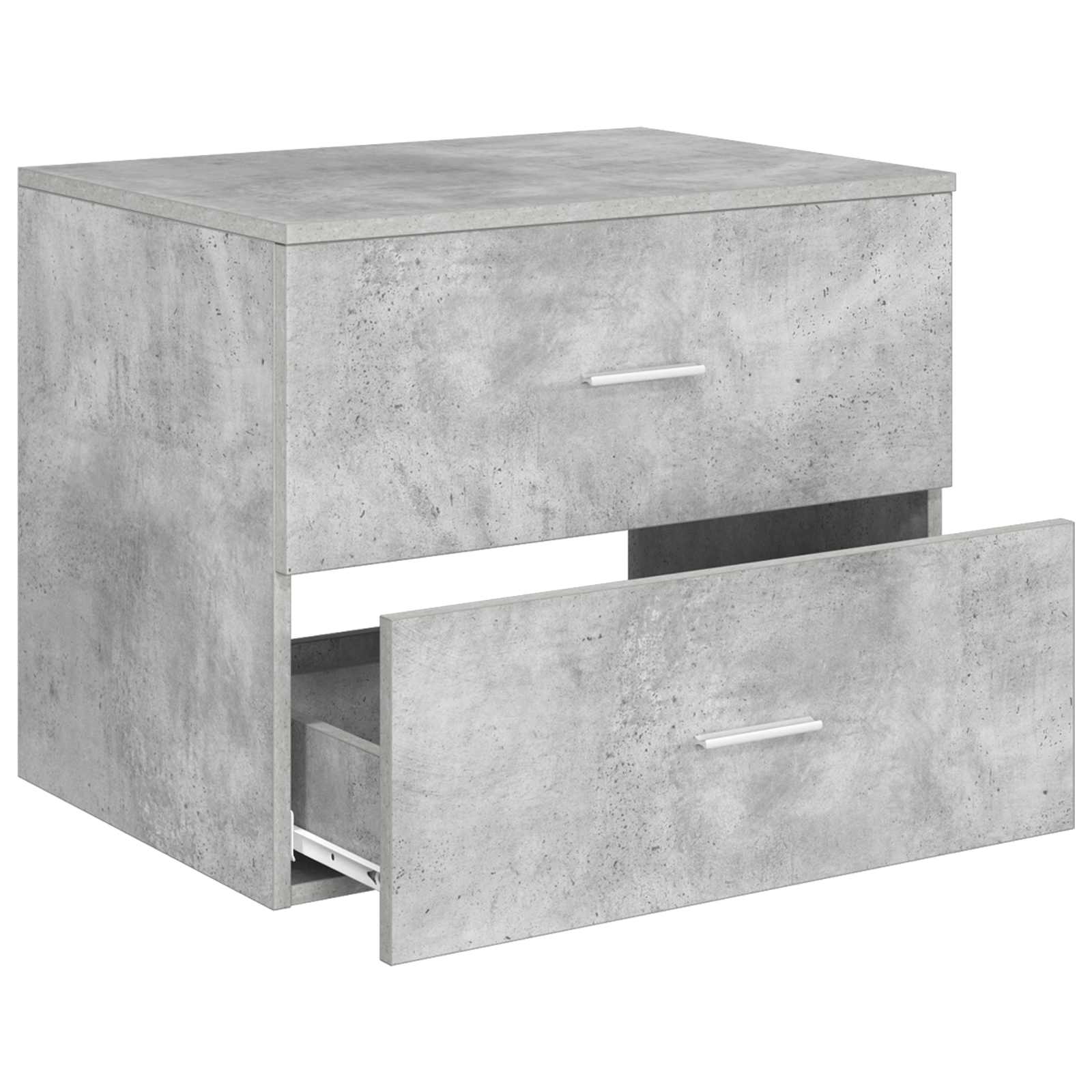 Ormar za kupaonicu montiran na zid Betonska siva