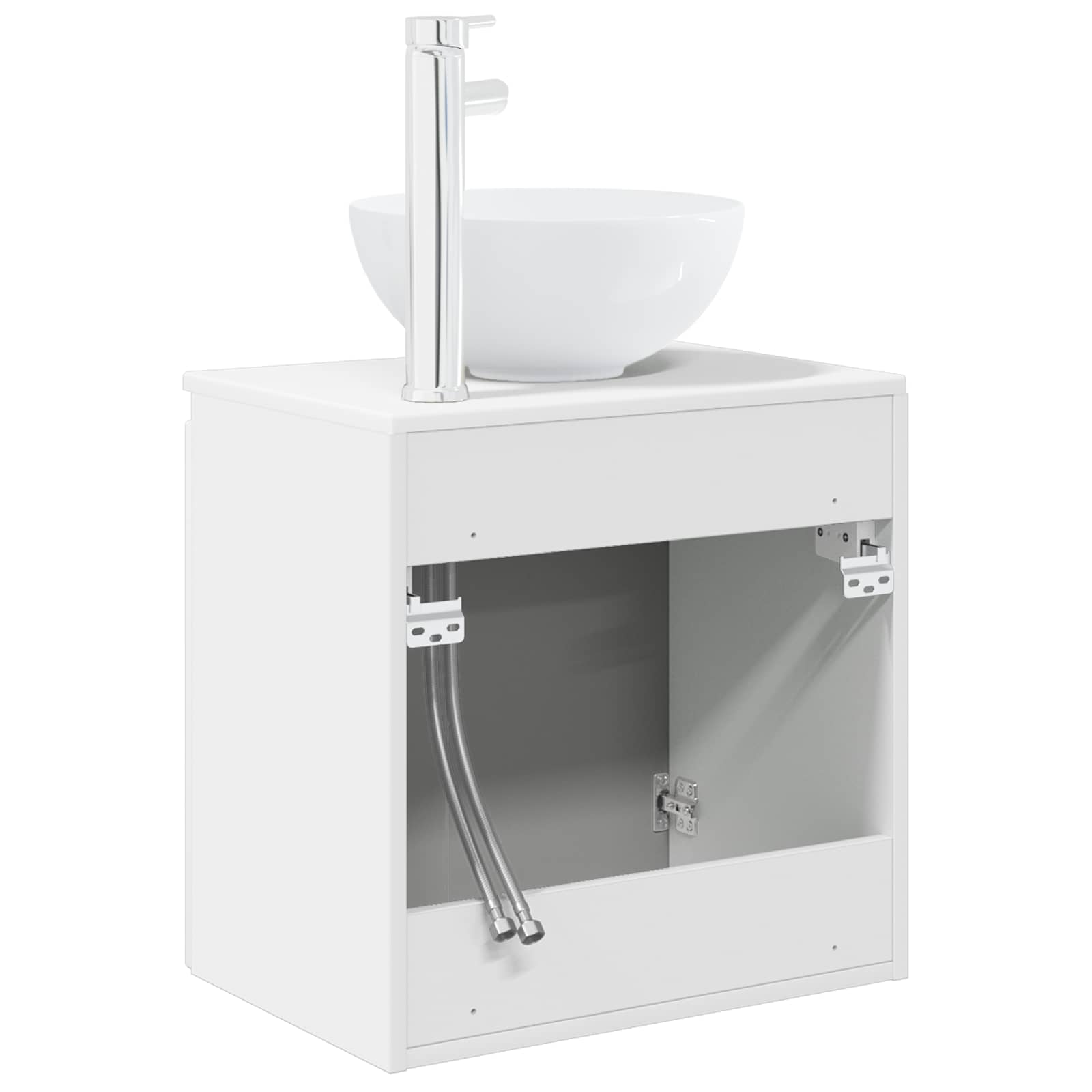 Umivaonik s policom Bijela 49,5 x 35 x 63 cm Konstruirano drvo