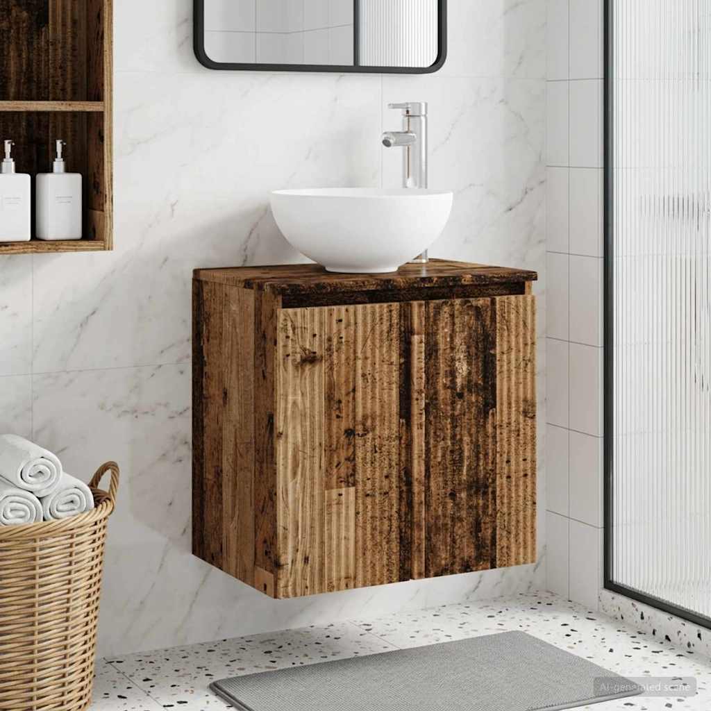Umivaonik s policom Staro drvo 49,5 x 41 x 64,5 cm