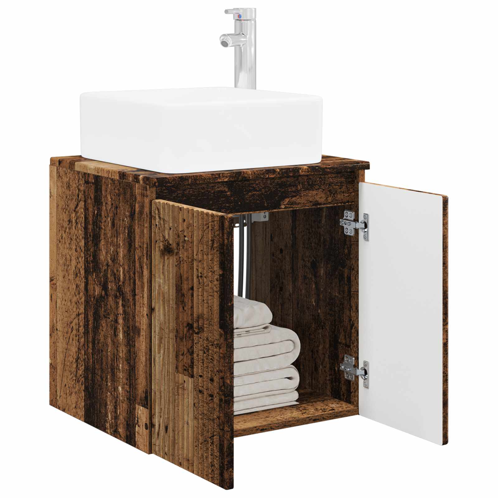 Umivaonik s policom Staro drvo 53 x 35 x 63 cm