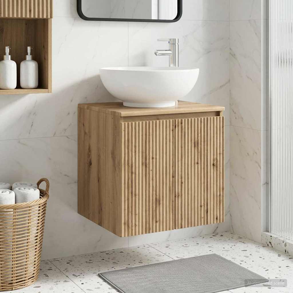 Umivaonik s policom Hrast artisan 49,5 x 44,5 x 65 cm
