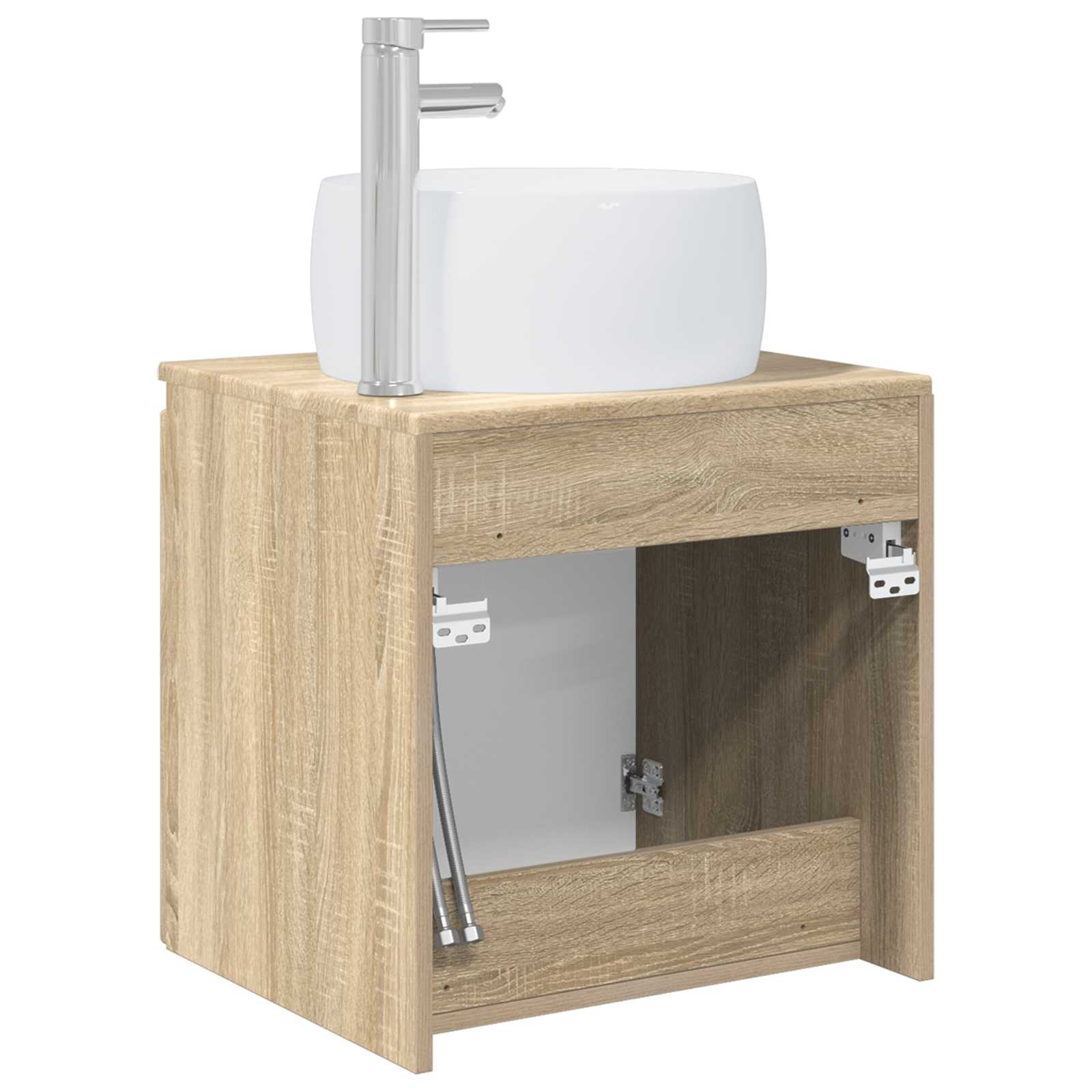 Umivaonik s policom Hrast sonoma 49,5 x 44,5 x 66 cm