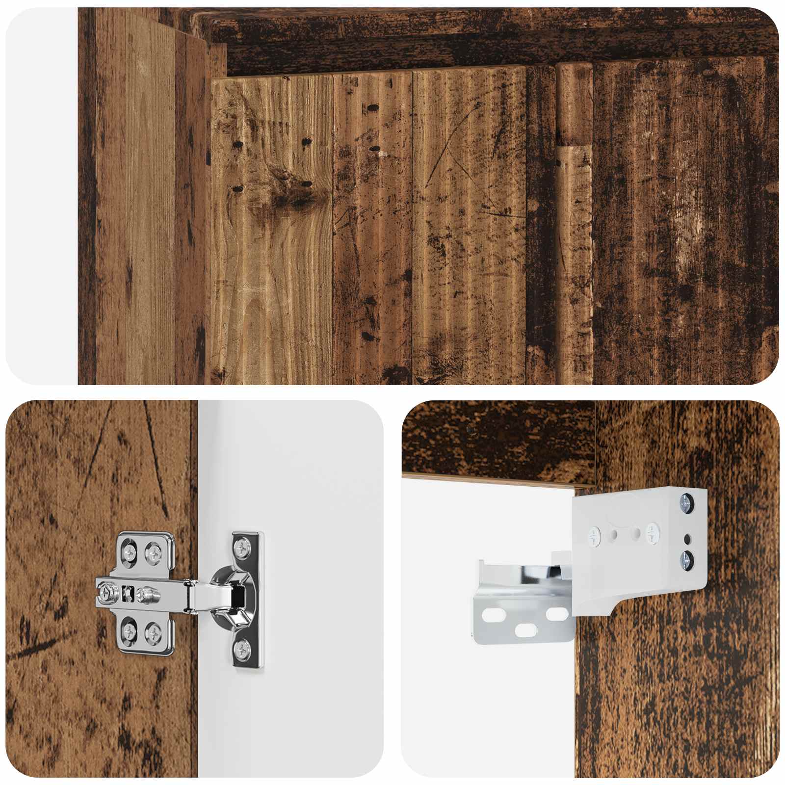 Ormar za Kupaonicu na Zidu Staro drvo 62,5 x 44,5 x 50 cm