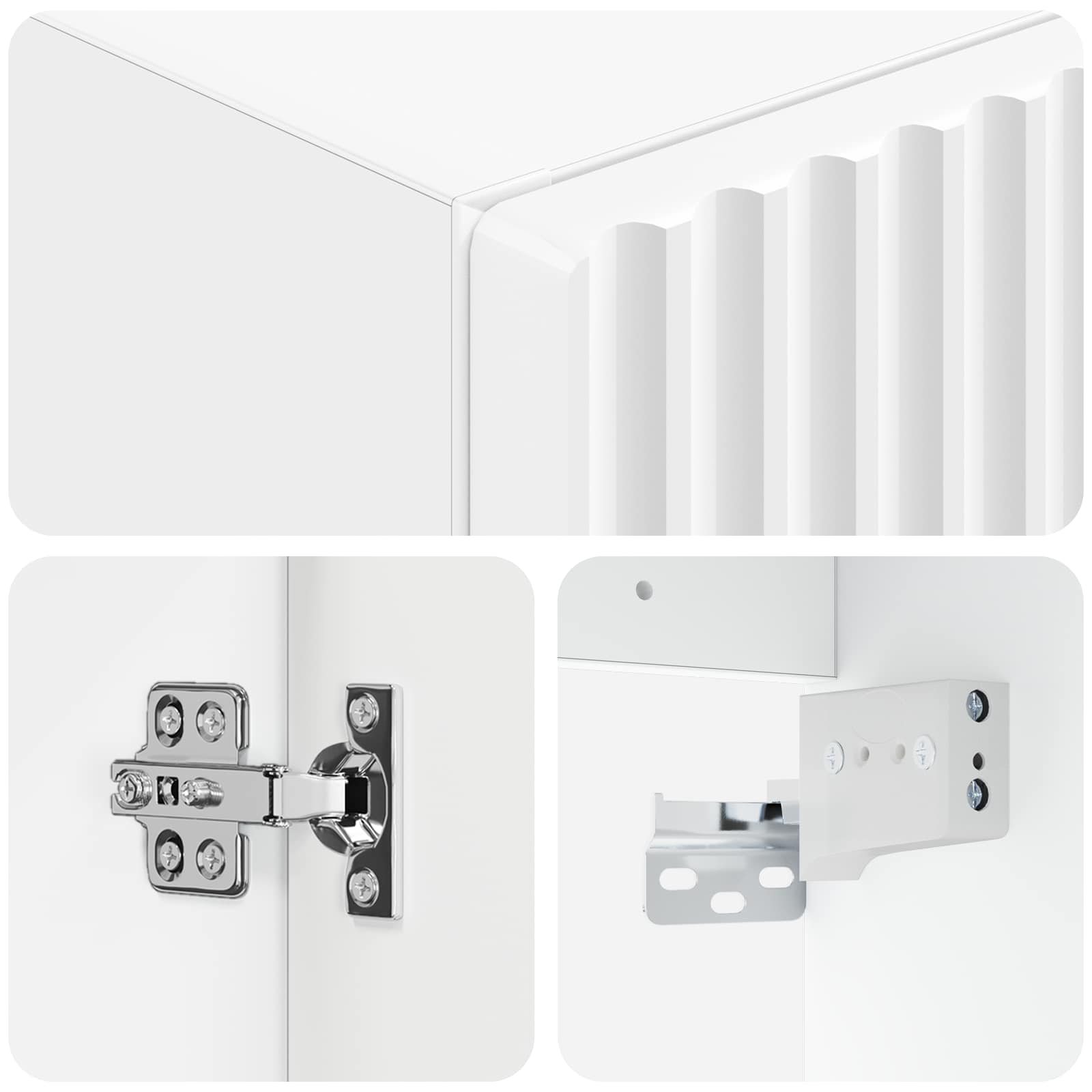 Ormar za Kupaonicu na Zidu Bijela 33 x 34,5 x 60 cm