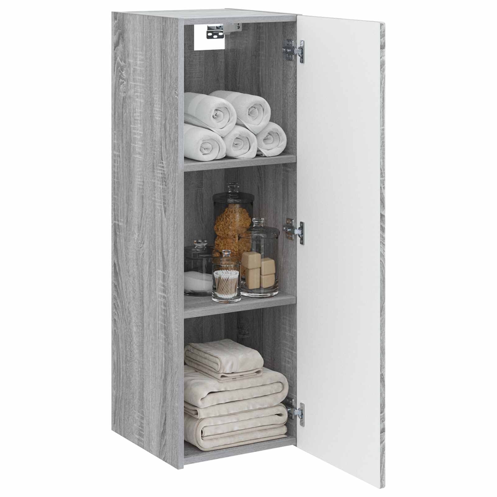 Ormar za Kupaonicu na Zidu Siva Sonoma 33 x 34,5 x 60 cm
