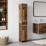 Kupaonski ormar Staro drvo 30 x 33 x 190 cm Konstruirano drvo