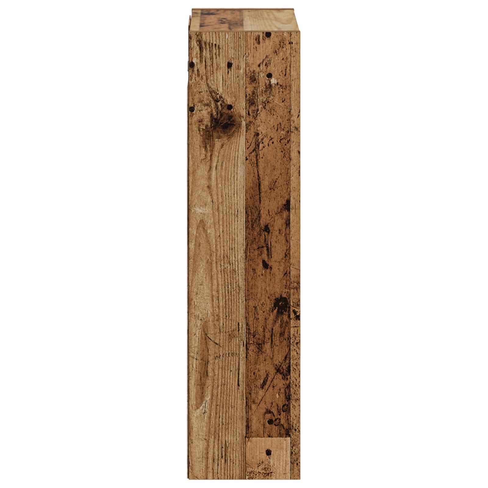Umivaonik s policom za zid Staro drvo 35 x 20 x 81 cm