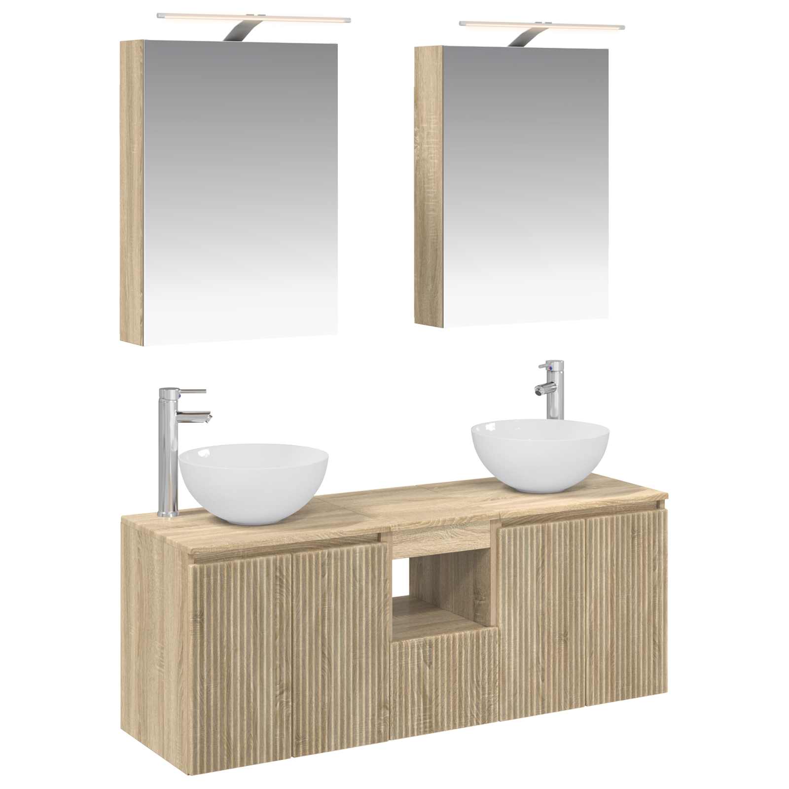 Set ormarića za kupaonicu 5 pcs Hrast sonoma 50 x 14,5 x 70 cm