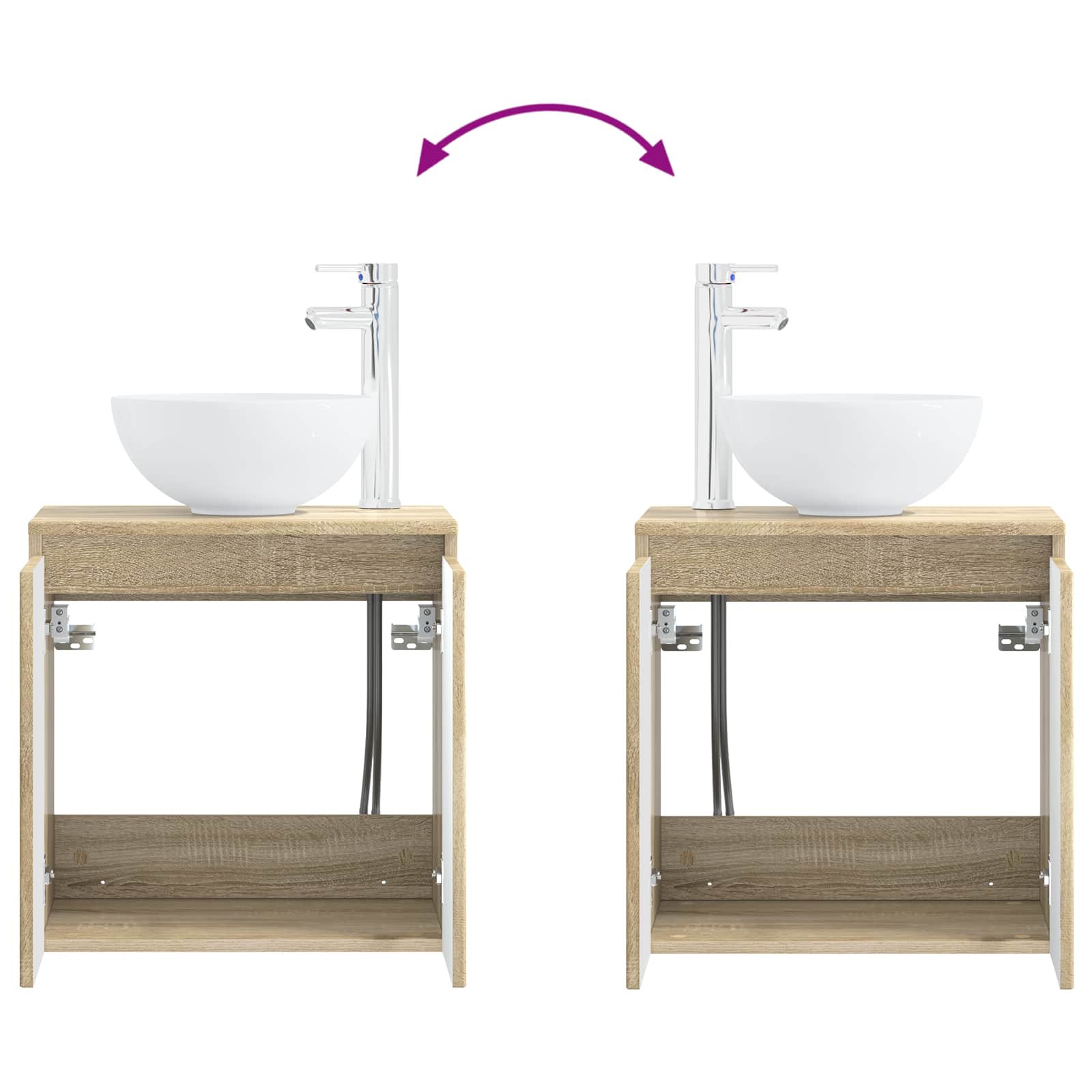 Set ormarića za kupaonicu 5 pcs Hrast sonoma 53 x 15,5 x 70 cm