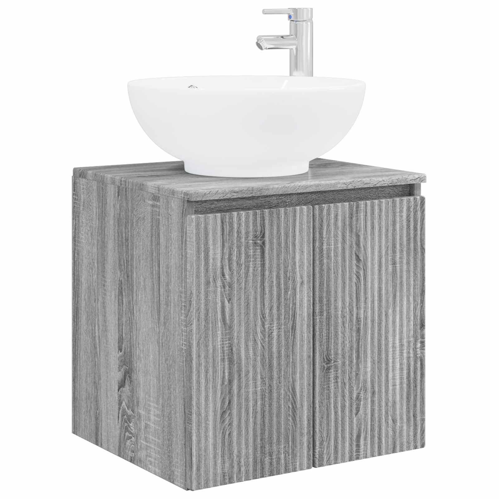Set ormarića za kupaonicu 4 pcs Siva Sonoma Konstruirano drvo