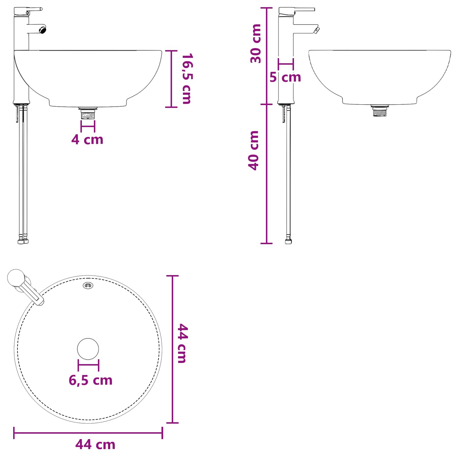 Set ormarića za kupaonicu 4 pcs Siva Sonoma Konstruirano drvo