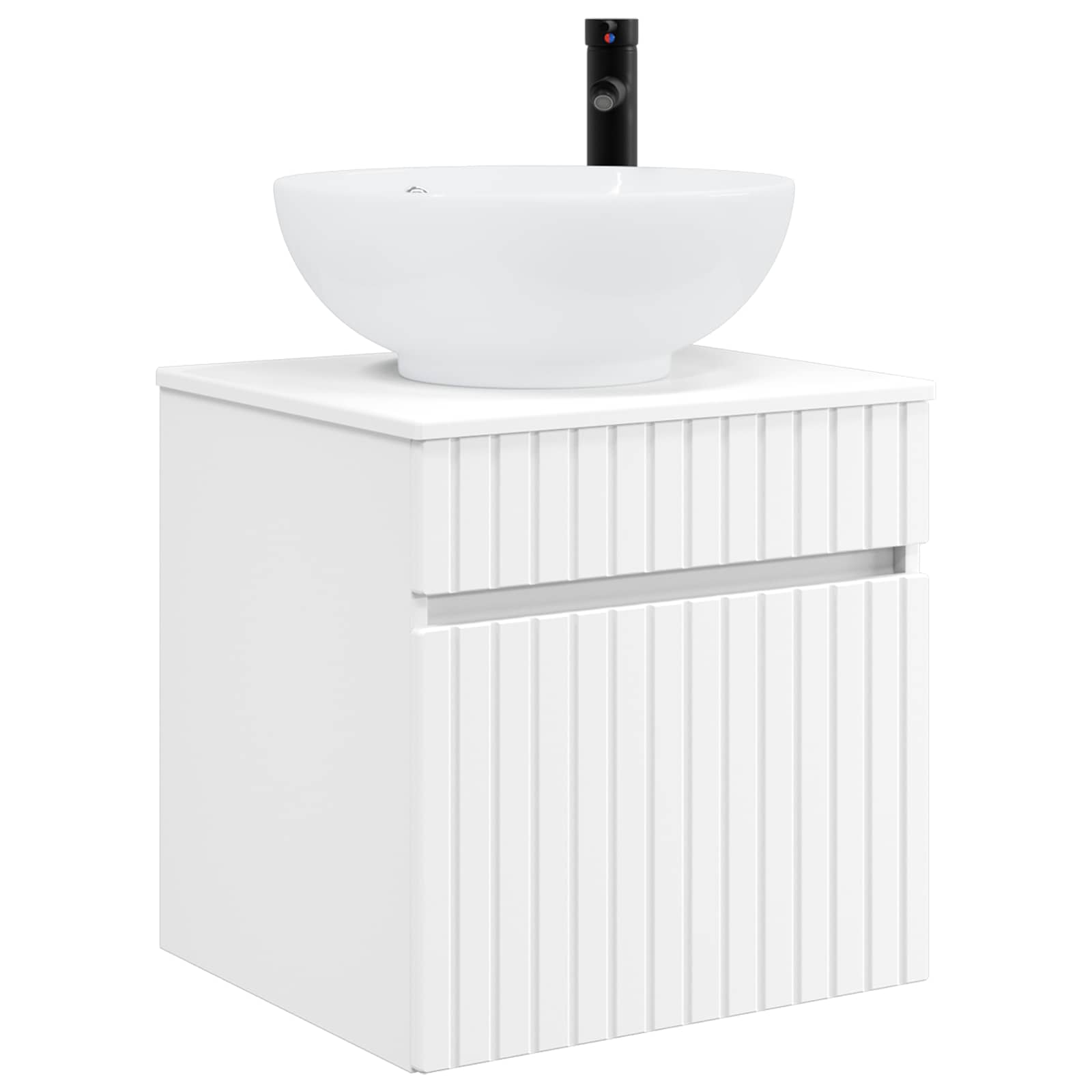 Set ormarića za kupaonicu 4 pcs Bijela 100 x 14,5 x 70 cm