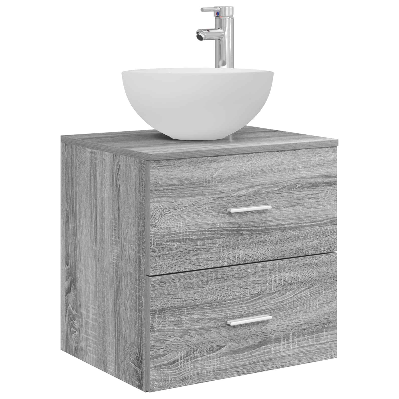 Set namještaja za kupaonicu 4 pcs Siva Sonoma