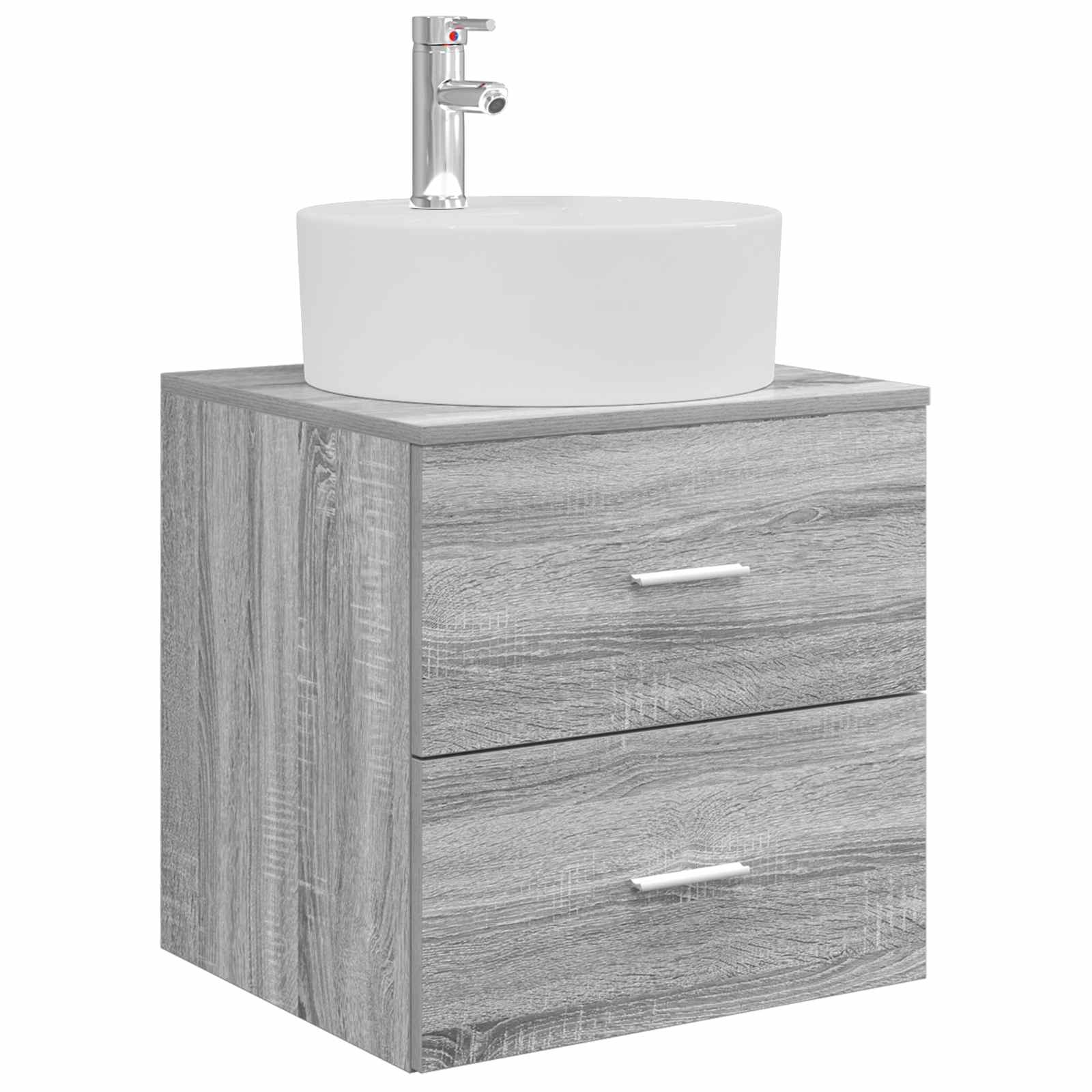Set namještaja za kupaonicu 4 pcs Siva Sonoma