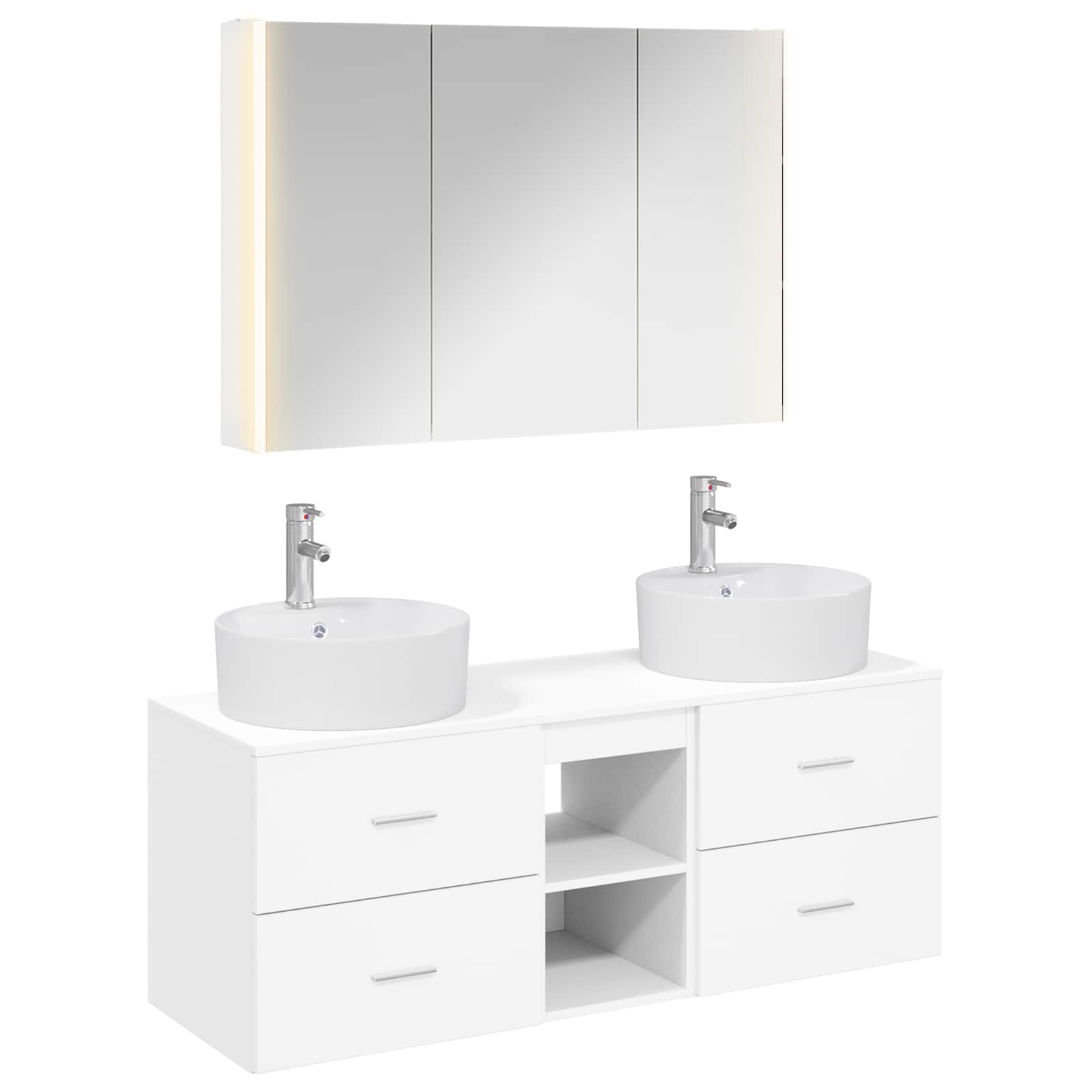 Set namještaja za kupaonicu 4 pcs Bijela