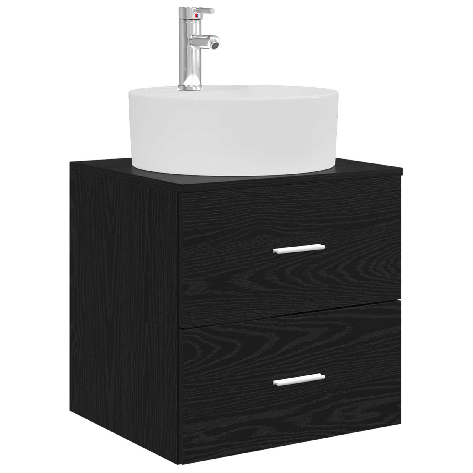 Set namještaja za kupaonicu 4 pcs Crni hrast