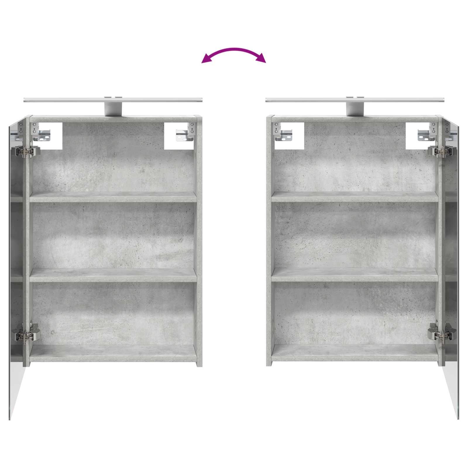 Set namještaja za kupaonicu 5 pcs Betonska siva