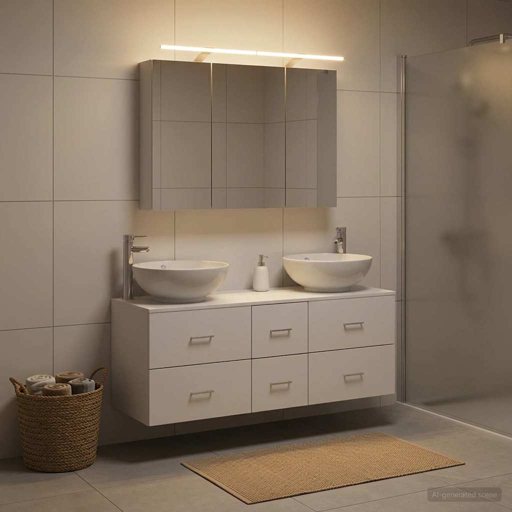 Set namještaja za kupaonicu 4 pcs Bijela