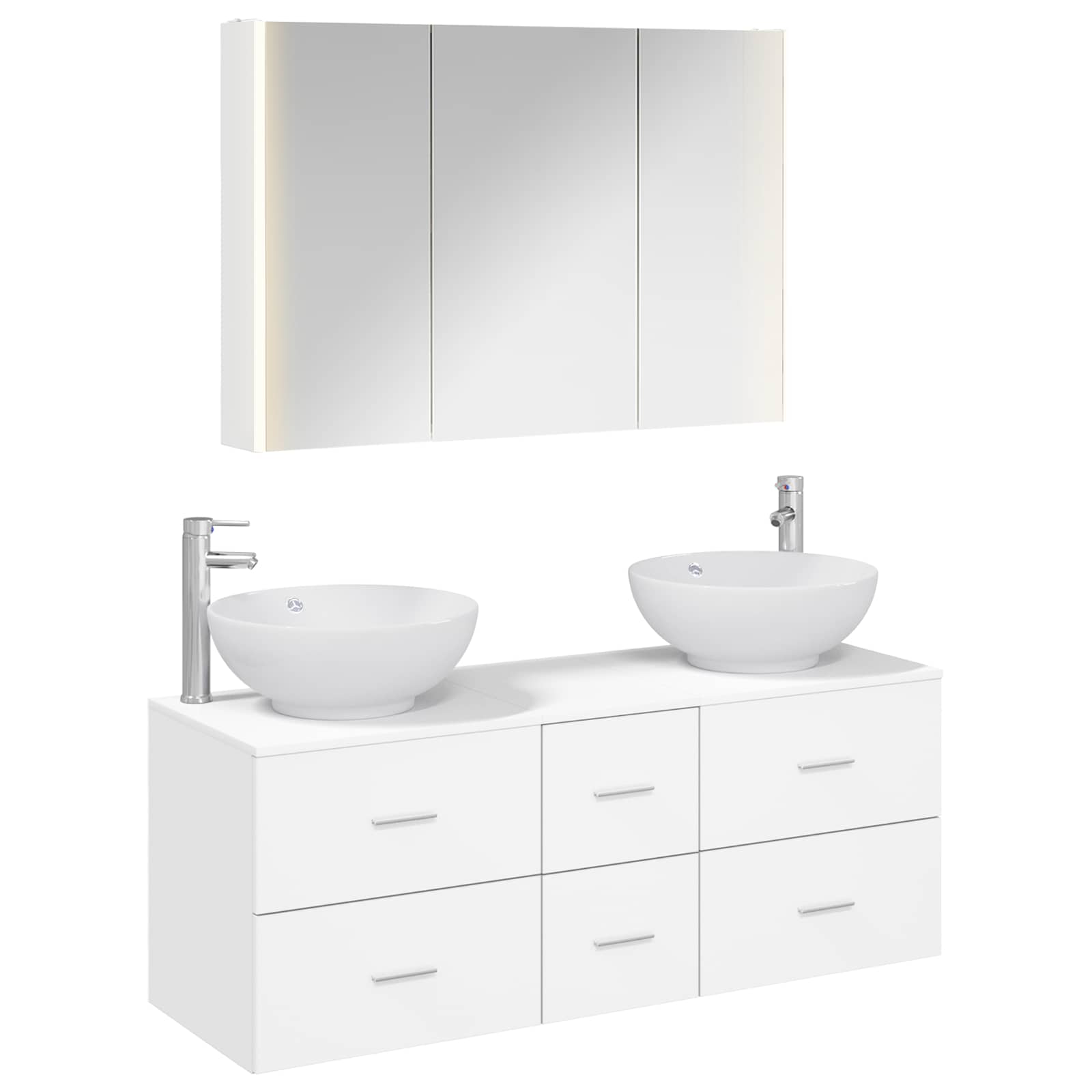 Set namještaja za kupaonicu 4 pcs Bijela