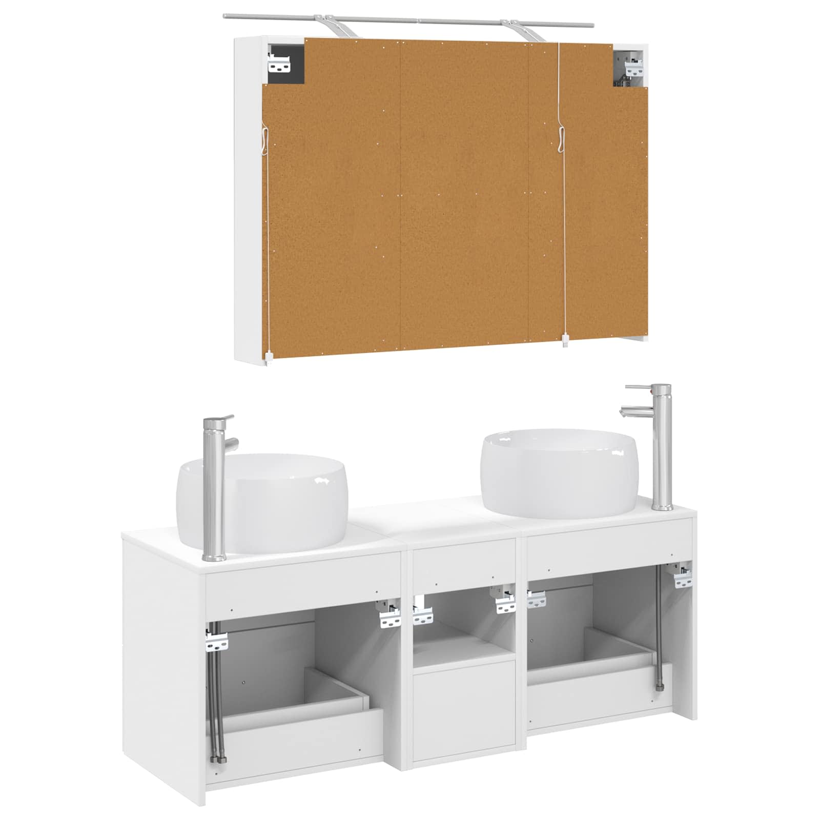 Set namještaja za kupaonicu 4 pcs Bijela