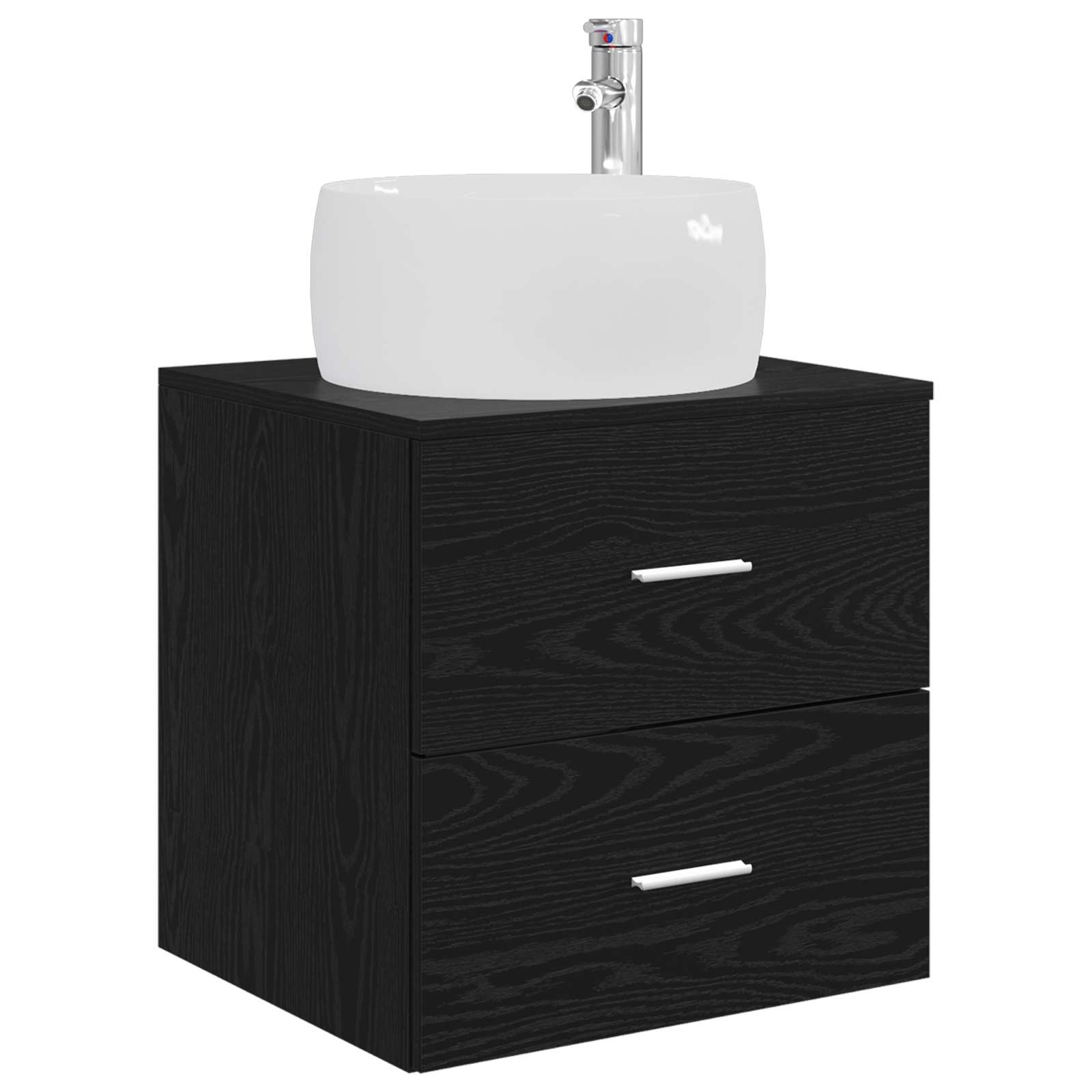 Set namještaja za kupaonicu 4 pcs Crni hrast