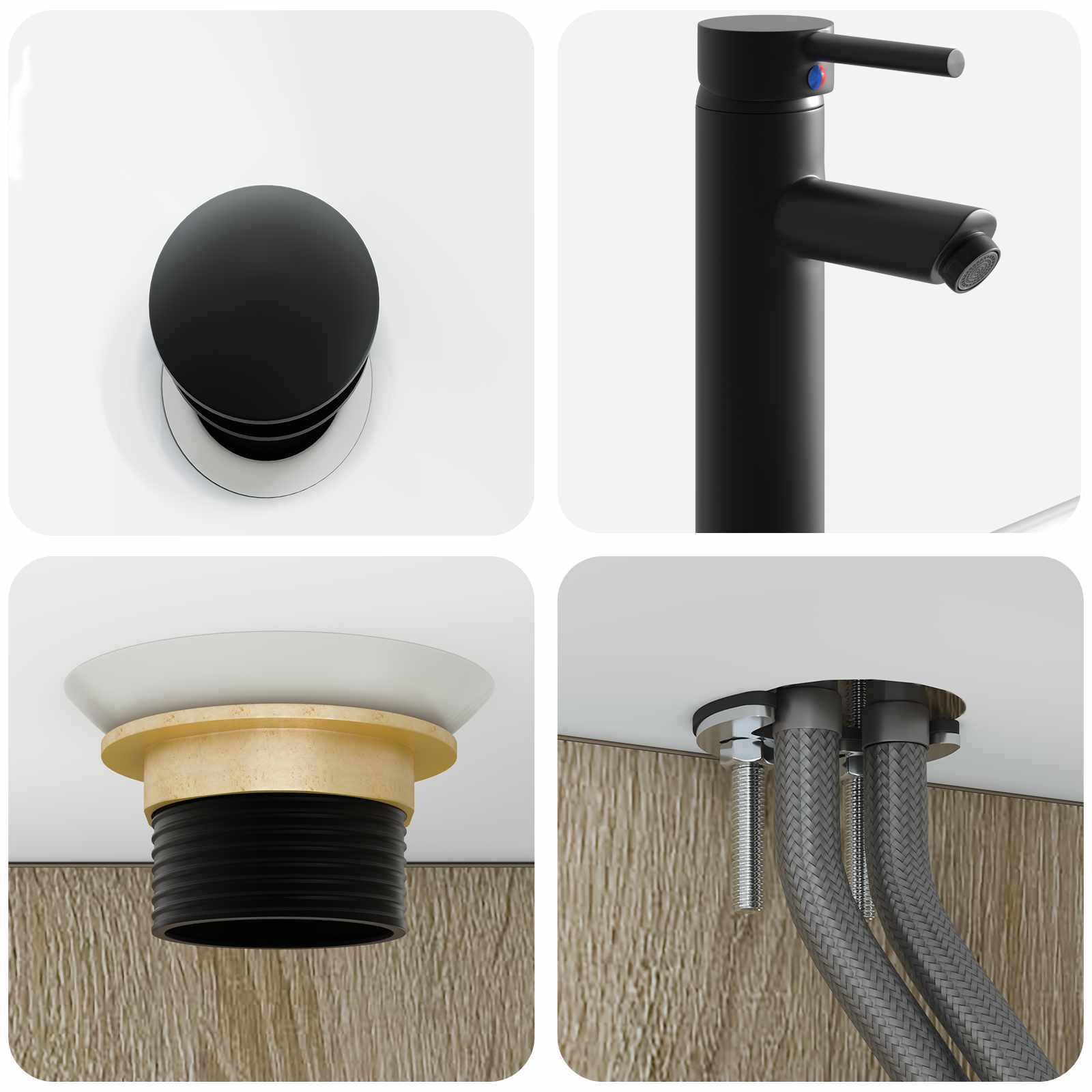Set namještaja za kupaonicu 6 pcs Hrast sonoma