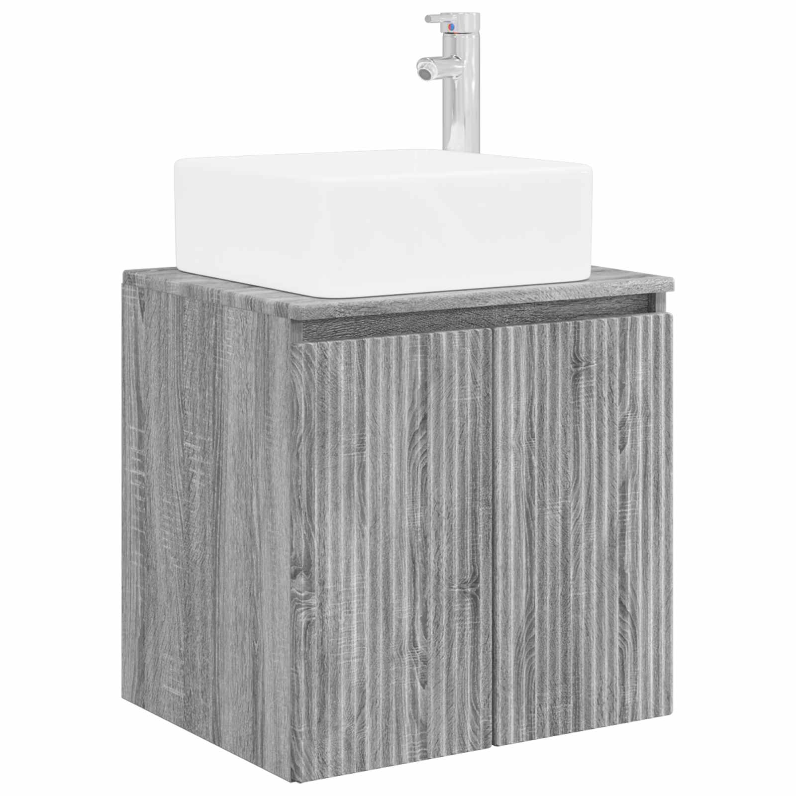 Set ormarića za kupaonicu 5 pcs Siva Sonoma 50 x 14,5 x 70 cm