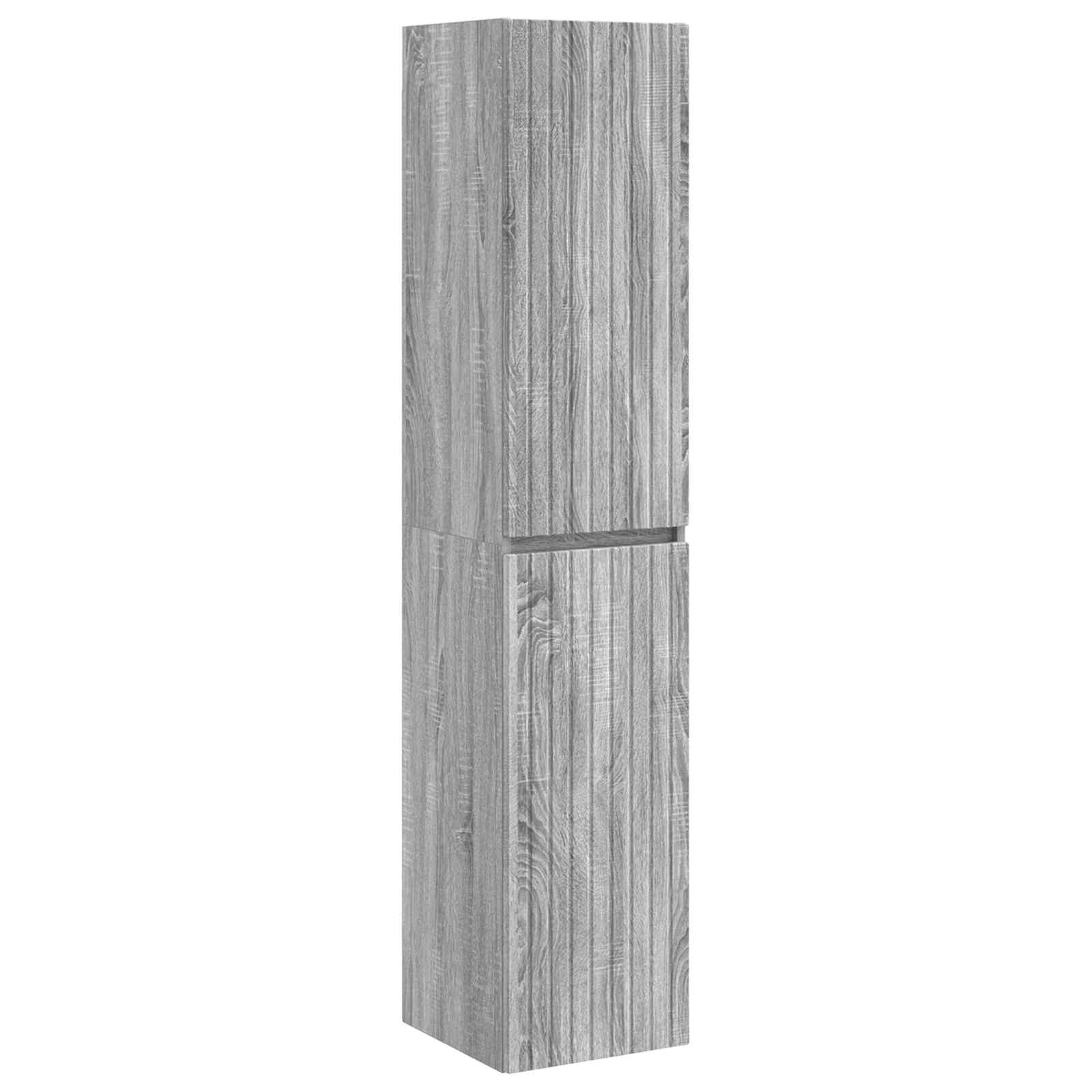 Set ormarića za kupaonicu 5 pcs Siva Sonoma 40 x 10,5 x 60,5 cm
