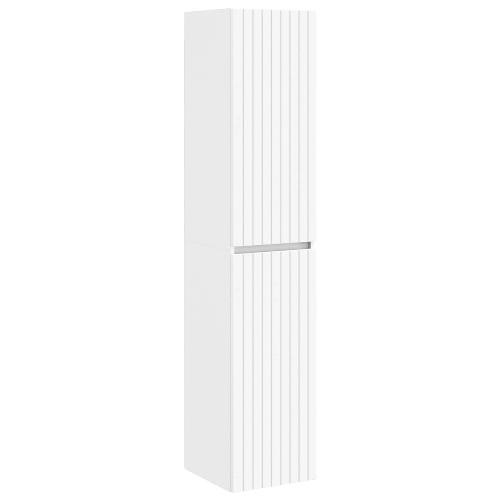 Set ormarića za kupaonicu 5 pcs Bijela 43 x 11,5 x 60,5 cm