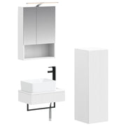 Set ormarića za kupaonicu 4 pcs Bijela 50 x 14,5 x 70 cm