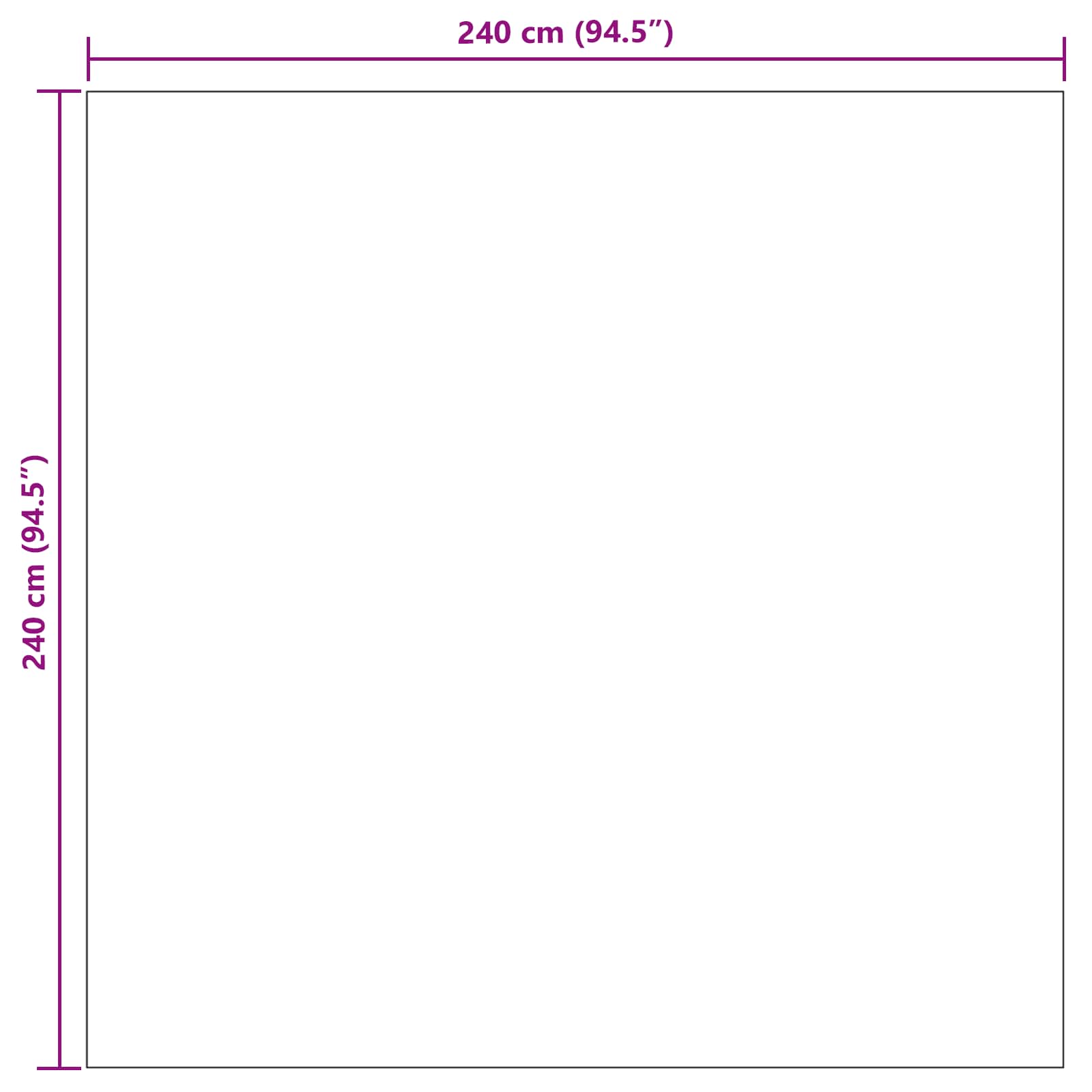 Tepisi za područja SIROLO Krema 240 x 240 cm Poliester
