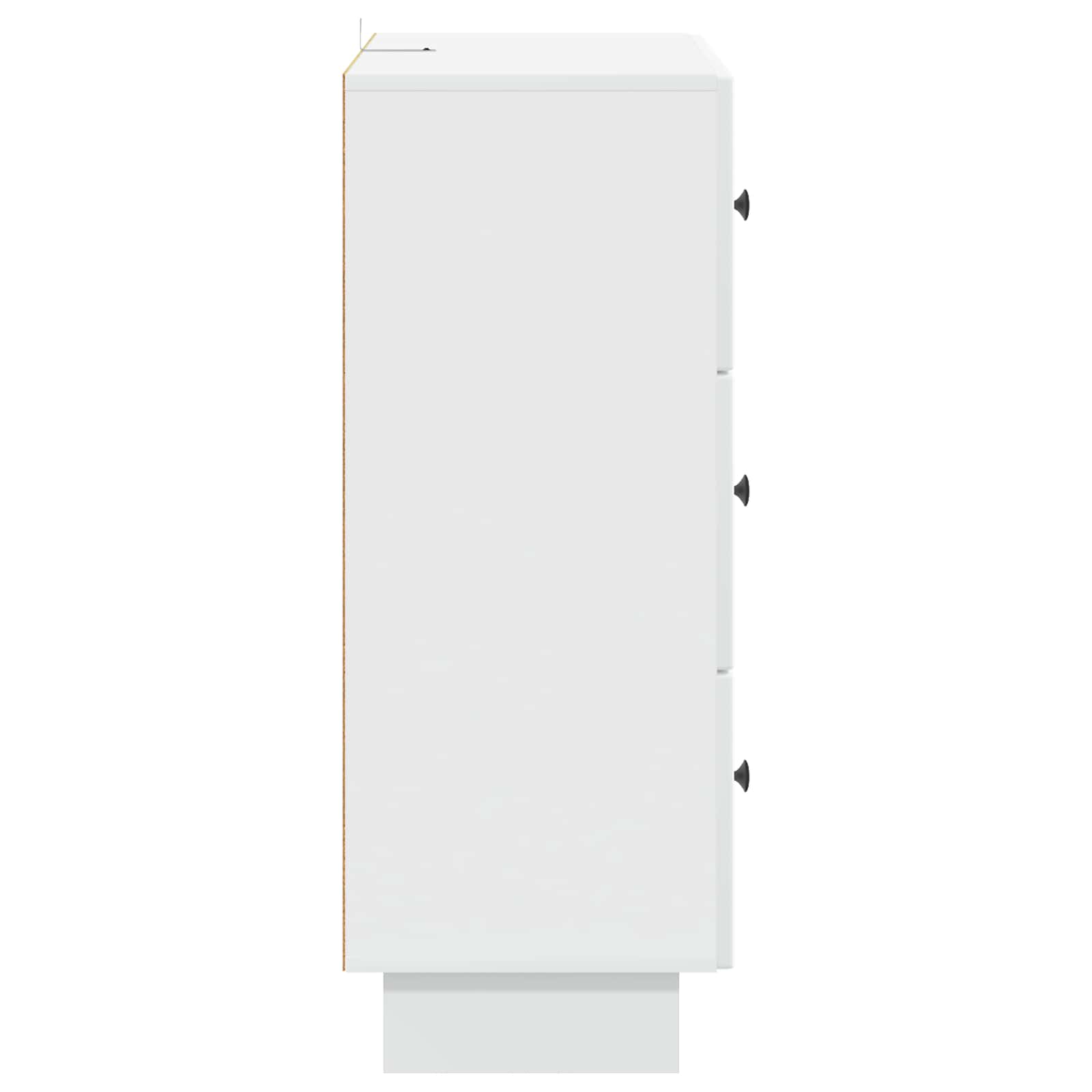 Ormar s ladicama Bijela 66 x 34,5 x 90 cm Konstruirano drvo