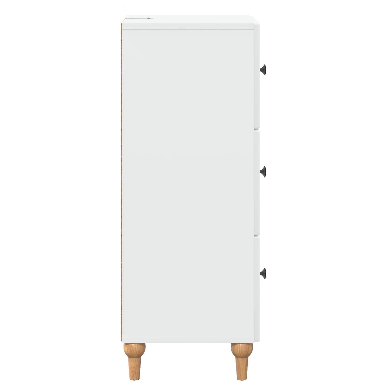 Ormar s ladicama Bijela 33 x 34,5 x 90 cm Konstruirano drvo