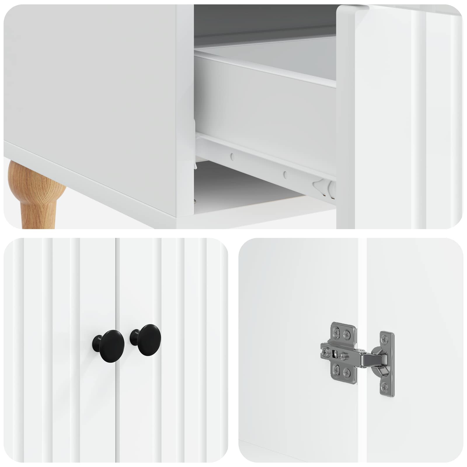 Kreveta s ladicama Bijela 66 x 34,5 x 95 cm Konstruirano drvo
