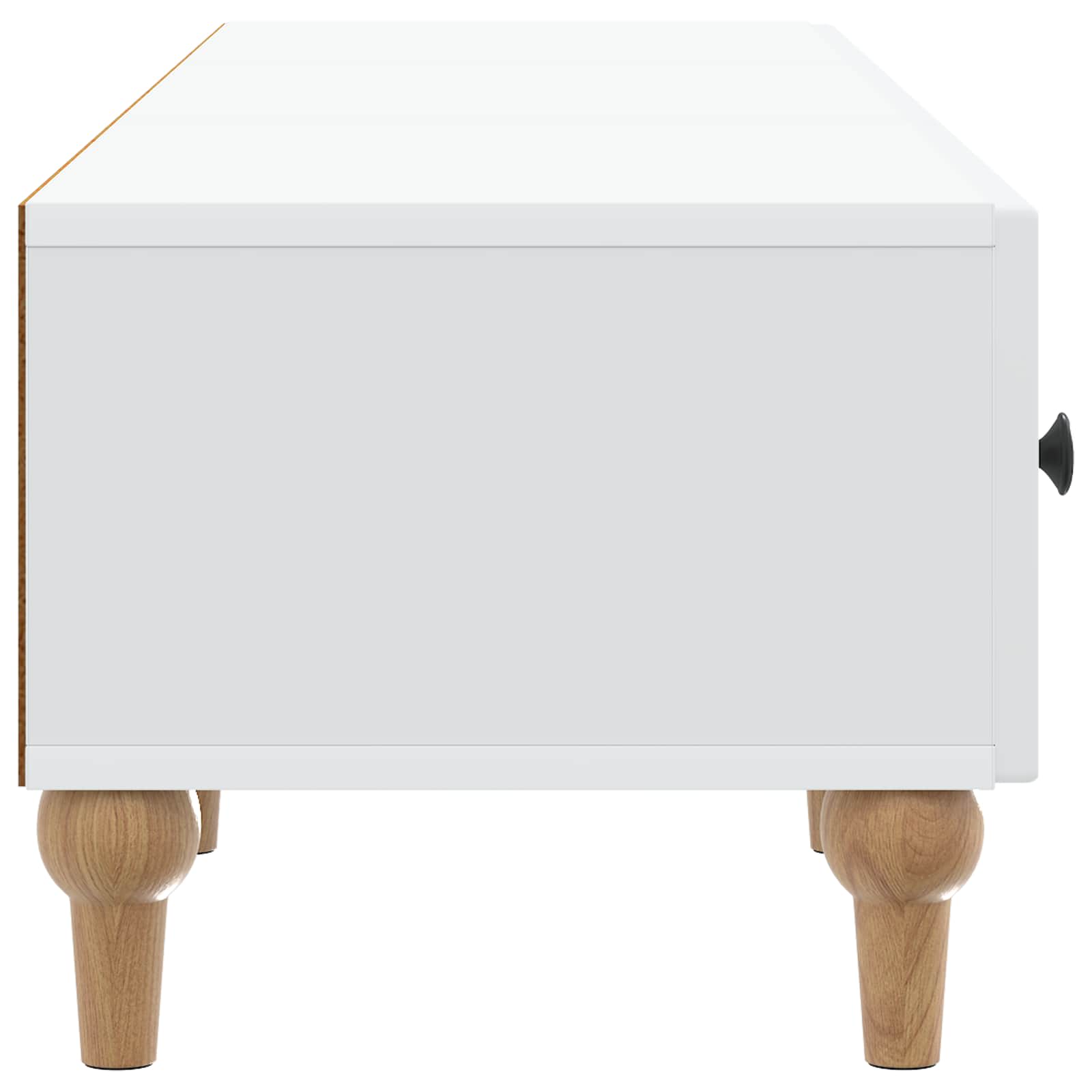 TV ormar s ladicama Bijela 147 x 34,5 x 30 cm Konstruirano drvo