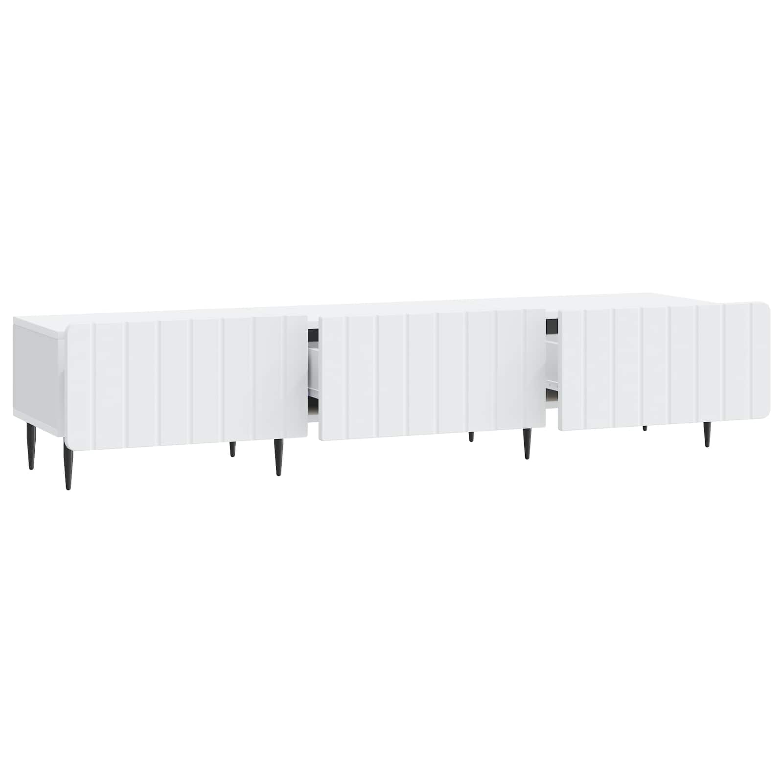 TV ormar s ladicama Bijela 147 x 34,5 x 32 cm Konstruirano drvo