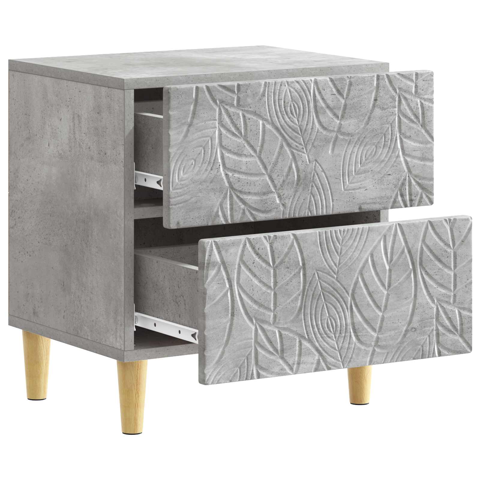 Noćni ormarić 2 pcs Betonska siva 43 x 34,5 x 48 cm